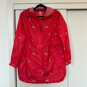 NWOT Joules Packable Hooded Raincoat, size W’s 8
